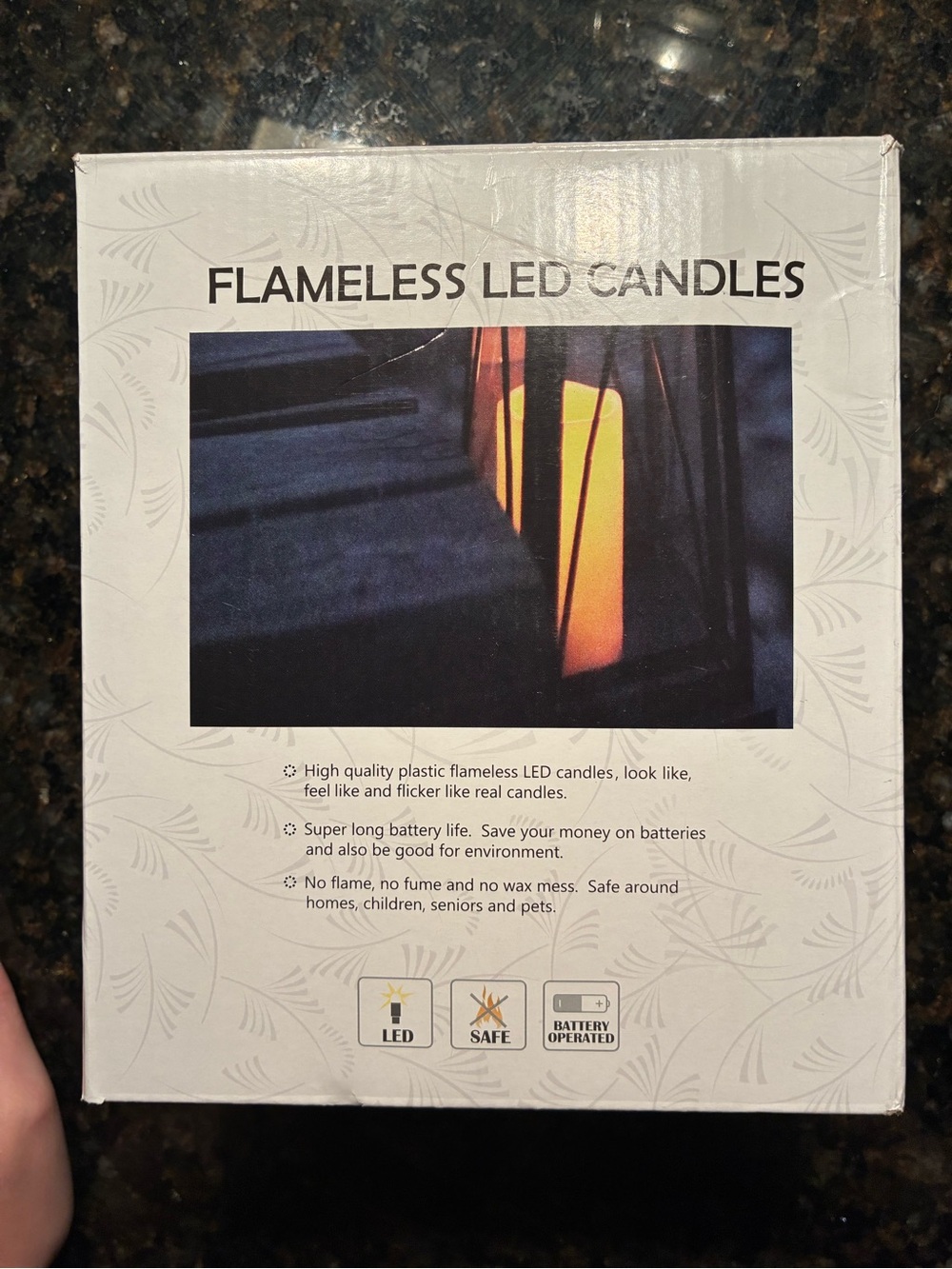 Set of 4 3” Flameless Candles - Warm Yellow battery powered. BNIB unused.